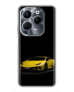 Чехол для Infinix Hot 40 Play с картинкой «Lamborghini желтый акцент»