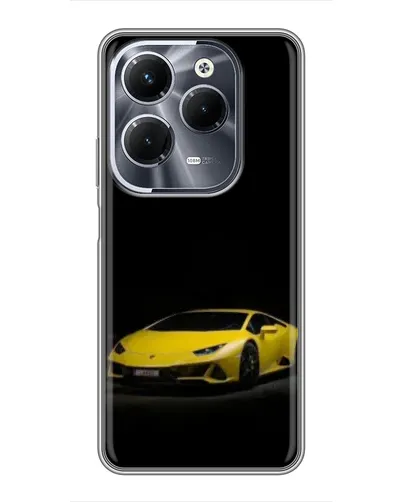 Чехол для Infinix Hot 40 Play с картинкой «Lamborghini желтый акцент»