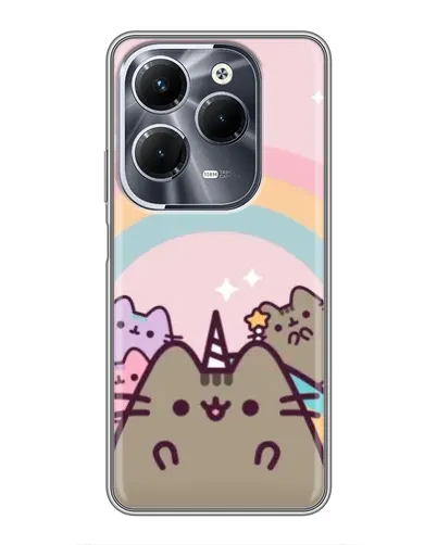 Чехол для Infinix Hot 40 Play с картинкой «Единорог Pusheen»