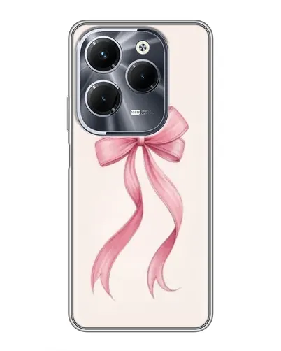 Чехол для Infinix Hot 40 Play с картинкой «Розовый бант»
