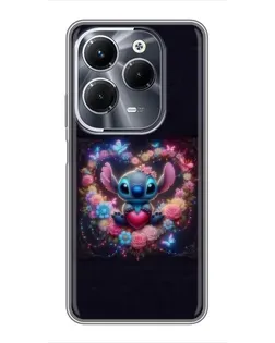 Чохол для Infinix Hot 40 Play з картинкою «Stitch у квітах» Чохол для Infinix Hot 40 Play з картинкою «Stitch у квітах»