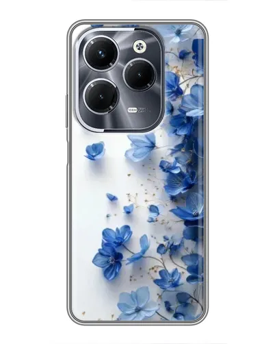 Чехол для Infinix Hot 40 Play с картинкой «Голубой цветочный каскад» Чехол для Infinix Hot 40 Play с картинкой «Голубой цветочный каскад»