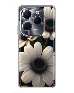 Чехол для Infinix Hot 40 Play с картинкой «Белые маргаритки макро» Чехол для Infinix Hot 40 Play с картинкой «Белые маргаритки макро»