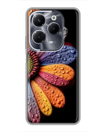 Чехол для Infinix Hot 40 Play с картинкой «Радужный цветок» Чехол для Infinix Hot 40 Play с картинкой «Радужный цветок»