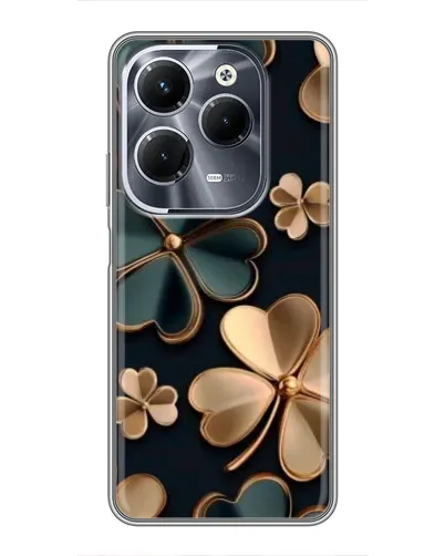 Чехол для Infinix Hot 40 Play с картинкой «Клевер в золоте» Чехол для Infinix Hot 40 Play с картинкой «Клевер в золоте»