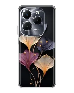 Чехол для Infinix Hot 40 Play с картинкой «Лиловые цветы грации» Чехол для Infinix Hot 40 Play с картинкой «Лиловые цветы грации»