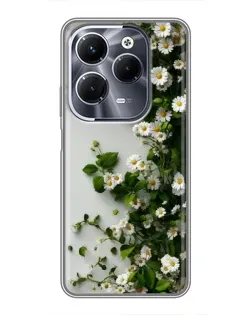 Чехол для Infinix Hot 40 Play с картинкой «Ветка мелких белых цветов» Чехол для Infinix Hot 40 Play с картинкой «Ветка мелких белых цветов»