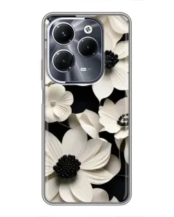 Чехол для Infinix Hot 40 Play с картинкой «Объемные белые цветы» Чехол для Infinix Hot 40 Play с картинкой «Объемные белые цветы»