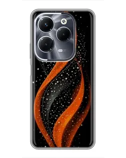 Чехол для Infinix Hot 40 Play с картинкой «Огненная звездная волна»