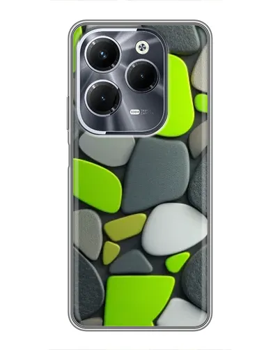 Чехол для Infinix Hot 40 Play с картинкой «Яркая неоновая галька»