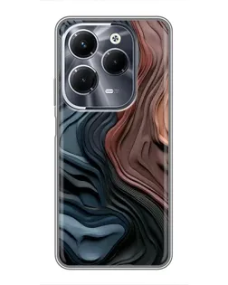Чехол для Infinix Hot 40 Play с картинкой «Цветные волны каньона»