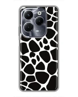 Чехол для Infinix Hot 40 Play с картинкой «Черно-белый жираф»