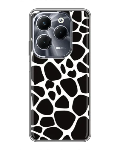 Чехол для Infinix Hot 40 Play с картинкой «Черно-белый жираф»