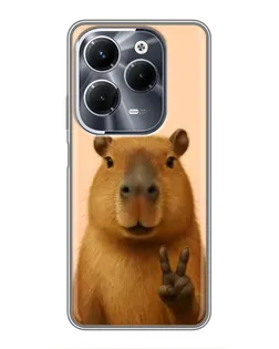 Чохол для Infinix Hot 40 Play з картинкою «Капібара вікторія» Чохол для Infinix Hot 40 Play з картинкою «Капібара вікторія»