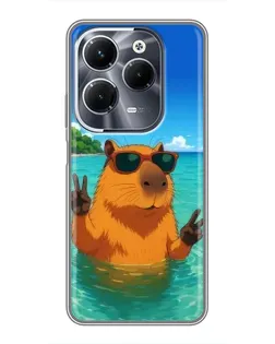Чохол для Infinix Hot 40 Play з картинкою «Морська капібара» Чохол для Infinix Hot 40 Play з картинкою «Морська капібара»