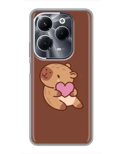 Чохол для Infinix Hot 40 Play з картинкою «Капібара з серцем» Чохол для Infinix Hot 40 Play з картинкою «Капібара з серцем»
