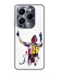 Чехол для Infinix Hot 40 Play с картинкой «Акварельный Месси Барселона» Чехол для Infinix Hot 40 Play с картинкой «Акварельный Месси Барселона»