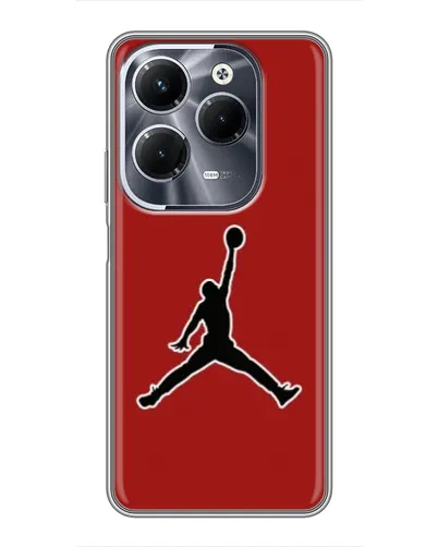 Чехол для Infinix Hot 40 Pro с картинкой «Jordan Red Back» Чехол для Infinix Hot 40 Pro с картинкой «Jordan Red Back»