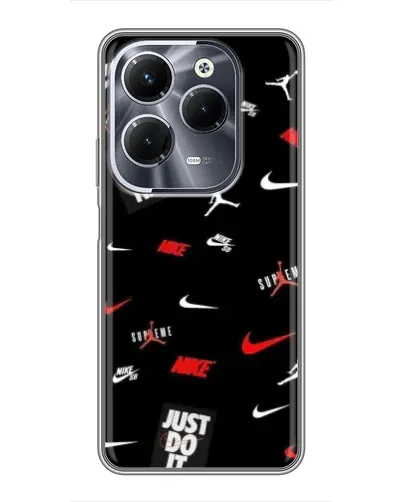 Чехол для Infinix Hot 40 Pro с картинкой «Nike Mix Pattern» Чехол для Infinix Hot 40 Pro с картинкой «Nike Mix Pattern»