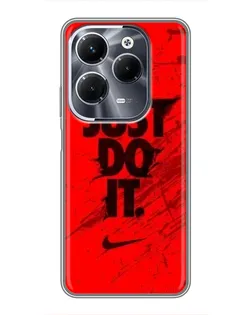Чехол для Infinix Hot 40 Pro с картинкой «Nike Just Do It» Чехол для Infinix Hot 40 Pro с картинкой «Nike Just Do It»