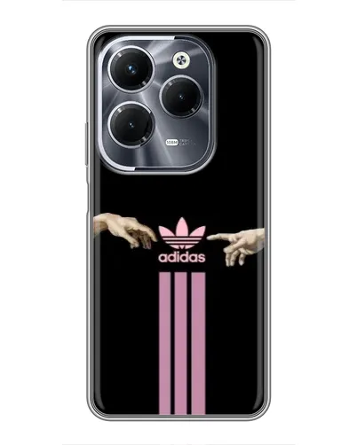 Чехол для Infinix Hot 40 Pro с картинкой «Adidas Hands» Чехол для Infinix Hot 40 Pro с картинкой «Adidas Hands»
