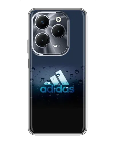 Чехол для Infinix Hot 40 Pro с картинкой «Adidas Water Drops» Чехол для Infinix Hot 40 Pro с картинкой «Adidas Water Drops»