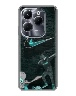 Чохол для Infinix Hot 40 Pro з картинкою «Спортивний арт Nike»
