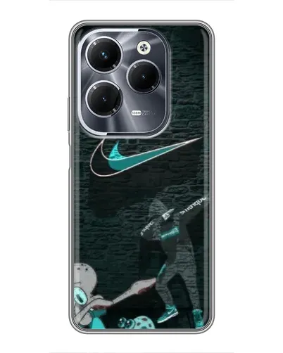Чехол для Infinix Hot 40 Pro с картинкой «Спортивный арт Nike»