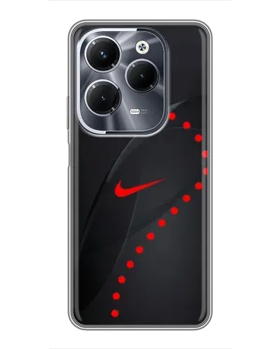 Чехол для Infinix Hot 40 Pro с картинкой «Абстрактный дизайн Nike»