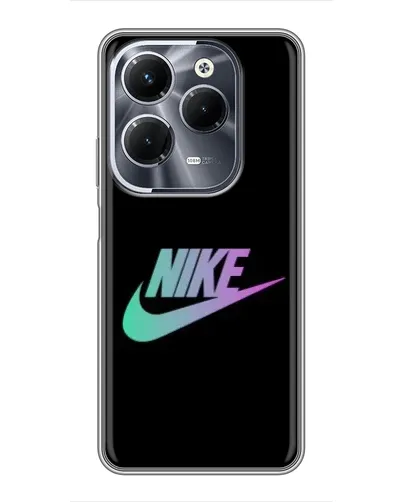 Чехол для Infinix Hot 40 Pro с картинкой «Nike — городская ночь»