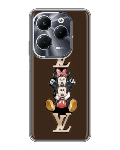 Чехол для Infinix Hot 40 Pro с картинкой «LV и Микки Маус» Чехол для Infinix Hot 40 Pro с картинкой «LV и Микки Маус»