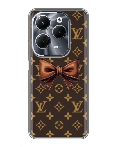 Чехол для Infinix Hot 40 Pro с картинкой «LV с бантом» Чехол для Infinix Hot 40 Pro с картинкой «LV с бантом»