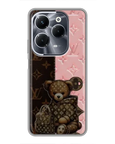 Чехол для Infinix Hot 40 Pro с картинкой «Мишка в стиле LV» Чехол для Infinix Hot 40 Pro с картинкой «Мишка в стиле LV»