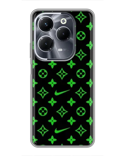 Чехол для Infinix Hot 40 Pro с картинкой «Неоновый принт LV» Чехол для Infinix Hot 40 Pro с картинкой «Неоновый принт LV»