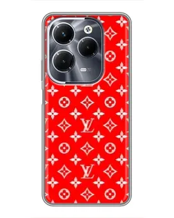 Чехол для Infinix Hot 40 Pro с картинкой «Яркий паттерн LV»