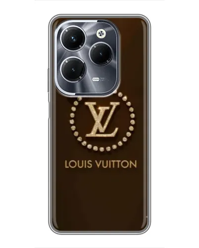 Чехол для Infinix Hot 40 Pro с картинкой «LV — золотая печать» Чехол для Infinix Hot 40 Pro с картинкой «LV — золотая печать»