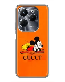 Чохол для Infinix Hot 40 Pro з картинкою «Міккі Маус Gucci — помаранч» Чохол для Infinix Hot 40 Pro з картинкою «Міккі Маус Gucci — помаранч»