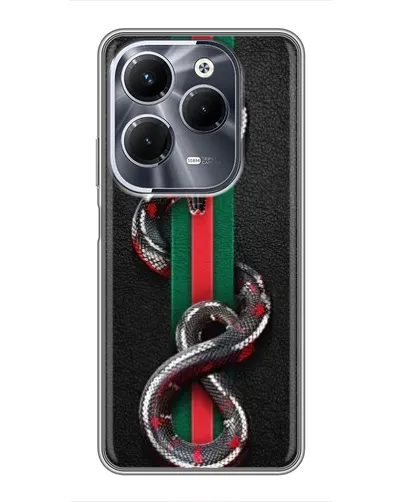 Чохол для Infinix Hot 40 Pro з картинкою «Gucci — змія на смузі» Чохол для Infinix Hot 40 Pro з картинкою «Gucci — змія на смузі»