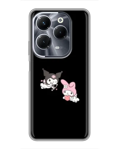 Чехол для Infinix Hot 40 Pro с картинкой «My Melody и Kuromi» Чехол для Infinix Hot 40 Pro с картинкой «My Melody и Kuromi»