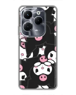Чехол для Infinix Hot 40 Pro с картинкой «Паттерн голов Куроми»