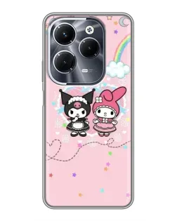 Чехол для Infinix Hot 40 Pro с картинкой «My Melody и Kuromi»