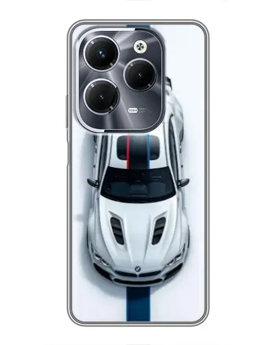 Чехол для Infinix Hot 40 Pro с картинкой «Вид сверху — BMW M» Чехол для Infinix Hot 40 Pro с картинкой «Вид сверху — BMW M»