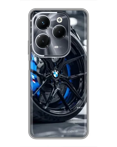 Чехол для Infinix Hot 40 Pro с картинкой «Колесо BMW вблизи» Чехол для Infinix Hot 40 Pro с картинкой «Колесо BMW вблизи»