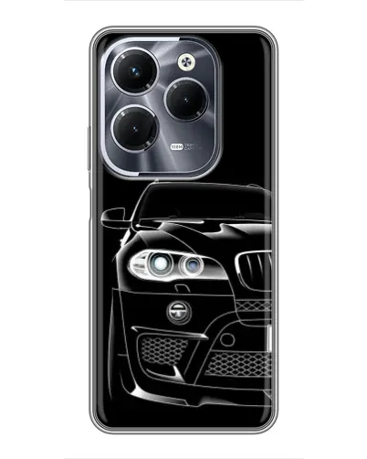 Чехол для Infinix Hot 40 Pro с картинкой «Темный силуэт BMW» Чехол для Infinix Hot 40 Pro с картинкой «Темный силуэт BMW»