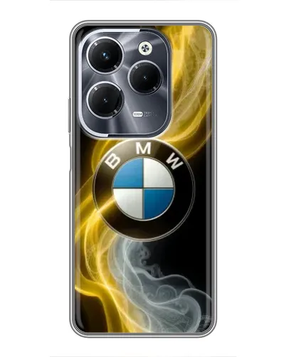 Чехол для Infinix Hot 40 Pro с картинкой «Золотистый дым BMW» Чехол для Infinix Hot 40 Pro с картинкой «Золотистый дым BMW»
