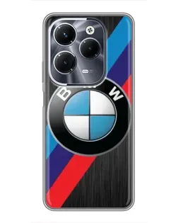 Чехол для Infinix Hot 40 Pro с картинкой «BMW M-stripes стиль»