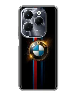 Чехол для Infinix Hot 40 Pro с картинкой «BMW M-Power неон»