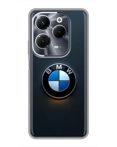 Чехол для Infinix Hot 40 Pro с картинкой «Логотип BMW — минимализм» Чехол для Infinix Hot 40 Pro с картинкой «Логотип BMW — минимализм»