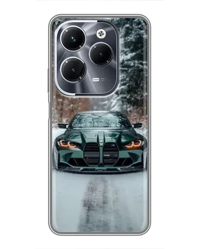 Чехол для Infinix Hot 40 Pro с картинкой «BMW в зимнем лесу» Чехол для Infinix Hot 40 Pro с картинкой «BMW в зимнем лесу»