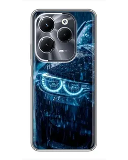 Чехол для Infinix Hot 40 Pro с картинкой «BMW под дождем»